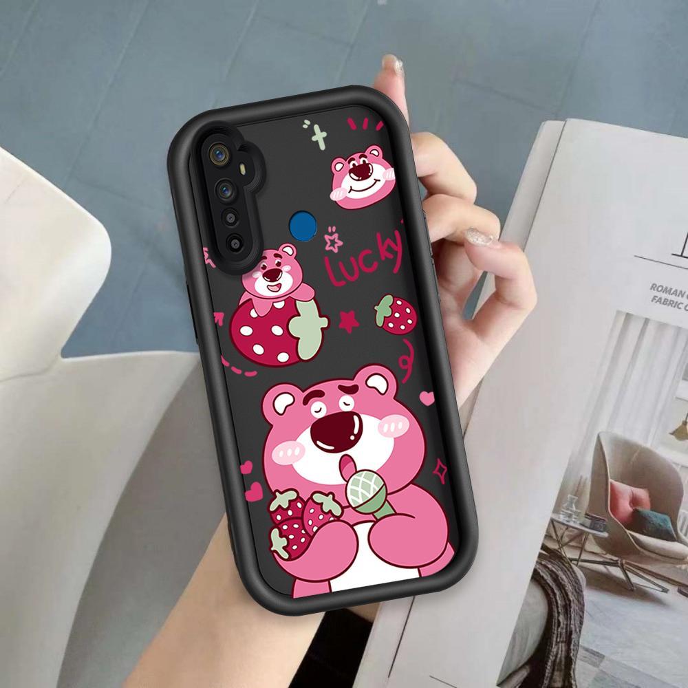 Ốp Lưng Cho Realme 5 5i 5S 6i Hoạt Hình Silicon Mềm Ốp lưng TPU Câu Chuyện Đồ Chơi Lotso Mắt Thiên Thần Ốp Lưng Chống Sốc