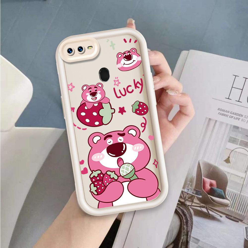 Ốp Lưng Cho OPPO A5S A7 A12 A11K Hoạt Hình Silicon Bé Gái Mềm Ốp lưng TPU Câu Chuyện Đồ Chơi Lotso Angel Eye Ốp Lưng Chống Sốc