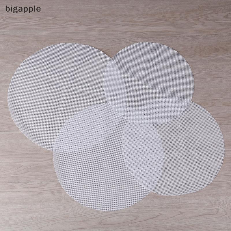 Bigapple Tròn Chống Dính Silicon Lưới Vải Nướng Bánh Lót Hấp Miếng Lót Bánh Bao Buns Thảm RDG