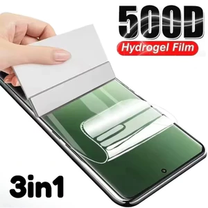Phim mặt sau bằng sợi Carbon 3in1 cho Oppo K15 K14x K14 Pro + Mặt sau điện thoại Turbo Pro + Bảo vệ màn hình phía trước cho Oppo K13x K13 K12x K12 Turbo Pro Plus Full Cover HD Phim Hydrogel mềm