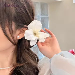 AqToCna Mô Phỏng Hoa Lan Kẹp Tóc Hoa Cho Nữ Bên Biển Kẹp Tóc Bên Cạnh Kẹp Tóc Thời Trang Phụ Kiện Tóc AqToCna