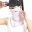 AqToCna 1 Khăn Mặt Chống Tia UV Khăn Mặt Mùa Hè Màu Trơn Cho Nữ Golf Ice Silk Mặt nạ Che Mặt Ne Bọc Bao AqToCna