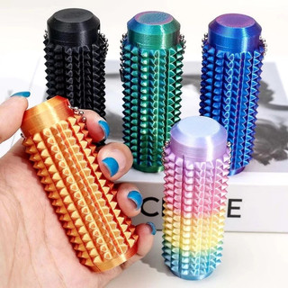 Đồ chơi cầm tay in 3D màu Gradient, 7x2,5x2,5cm có dây xích, Phụ kiện làm dịu lo âu PLA để sử dụng hàng ngày
