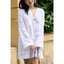 Đầm Suông Cổ V Tay Dài Chất Linen MyaHouse