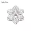 AqToCna 50 Cái / bộ Filigree Hoa Thủ Công Quyến Rũ Kết Nối DIY Mặt Dây Chuyền Trang Sức Phát Hiện AqToCna