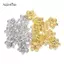 AqToCna 50 Cái / bộ Filigree Hoa Thủ Công Quyến Rũ Kết Nối DIY Mặt Dây Chuyền Trang Sức Phát Hiện AqToCna