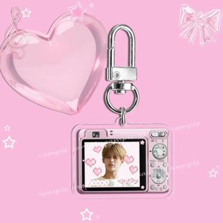Móc khóa K‑pop Cortis Keonho, hình máy ảnh dễ thương phong cách kawaii, chất liệu acrylic, SEONGHYEON JUHOON JAM