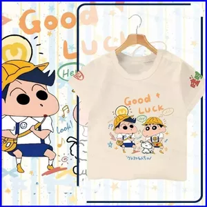 GN NASA Crayon Shin-chan Unisex Xu Hướng Thời Trang Mùa Hè Áo Thun Anime Tay Ngắn Top NG