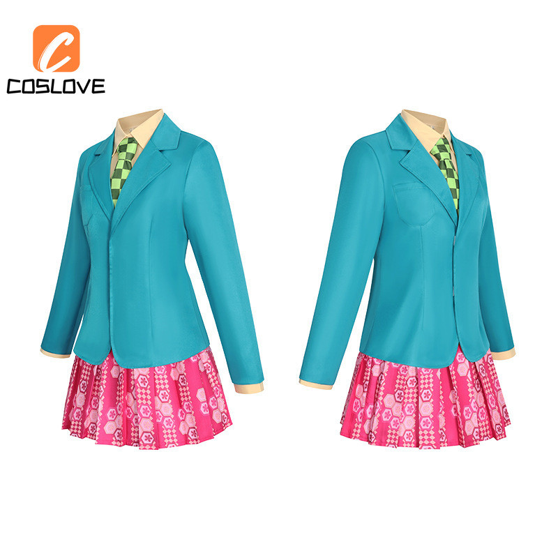 Anime Trò Chơi Của Bạn Đến Chết Chidouin Sara Cosplay Quần Áo Trọn Bộ Trang Phục Trang Phục Cho Người Phụ Nữ Áo Sơ Mi Xanh JK Đồng Phục