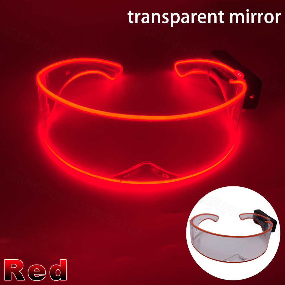 Punk LED Kính Mát Không Dây Sáng Lên Kính Cho Nam Nữ Kính Phát Sáng Phụ Kiện Tiệc Cho Cosplay Thanh Vũ Vật Dụng