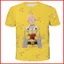 YB1 One Punch Man Anime Áo Thun Nữ Tay Ngắn Top Unisex Cosplay SAITAMA Tee Cho Trẻ Em Người Lớn Thời Trang 3D Áo Sơ Mi Casual Plus