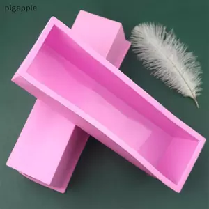 Bigapple 1200g Khuôn Xà Phòng Silicon Hình Chữ Nhật Bánh Mì Nướng Loaf Khuôn Handmade Hình Thức Xà Phòng Dụng Cụ RDG