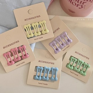 Bộ kẹp tóc hình xương - Kẹp BB đầy màu sắc cho bé gái - 3 cái mỗi gói