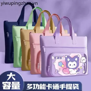 Túi Tote Học Sinh Mang Theo Túi Đựng Sách Học Sinh Tiểu Học Túi Vải Bé Trai Bé Gái Bài Tập Nhà Túi Tập Tin Cram Trường Cram Trường Học Cram Túi Vải Dung Tích Lớn Bảo Quản Chống Thấm Nước