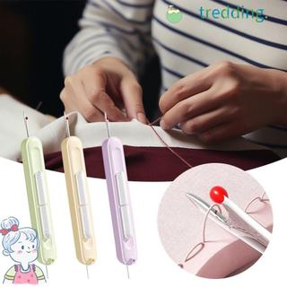 TREDDING491 Threading Needle Threader, Needlework Thêu Chữ Thập Tay May Dụng Cụ Đặc Biệt, Phụ Kiện May DIY 2in1 Đa Năng Chọn Chỉ Tẩy