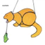 Linh hồn| Nhựa Sun Catcher Garden Sun Catcher Funny Vomiting Cat Sun Catcher cho Windows – Trang trí treo ngoài trời trong nhà thủ công Quà tặng độc đáo cho những người yêu mèo cho Đông Nam