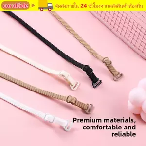 CORALTIDE 2 Dây đeo vai đôi, Dây đeo áo ngực co giãn có thể điều chỉnh độ dài, Phụ kiện đồ lót chống trượt mỏng thoải mái Đồ lót phù hợp