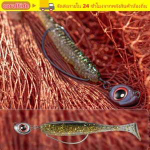 CORALTIDE Chì Head Bait sinker, Mắt Lớn Jig Head Swimbait Jig Heads, 2025 Đáy Mềm Giun Dụ Cứng Jig Kim Loại Đầu Nước Ngọt