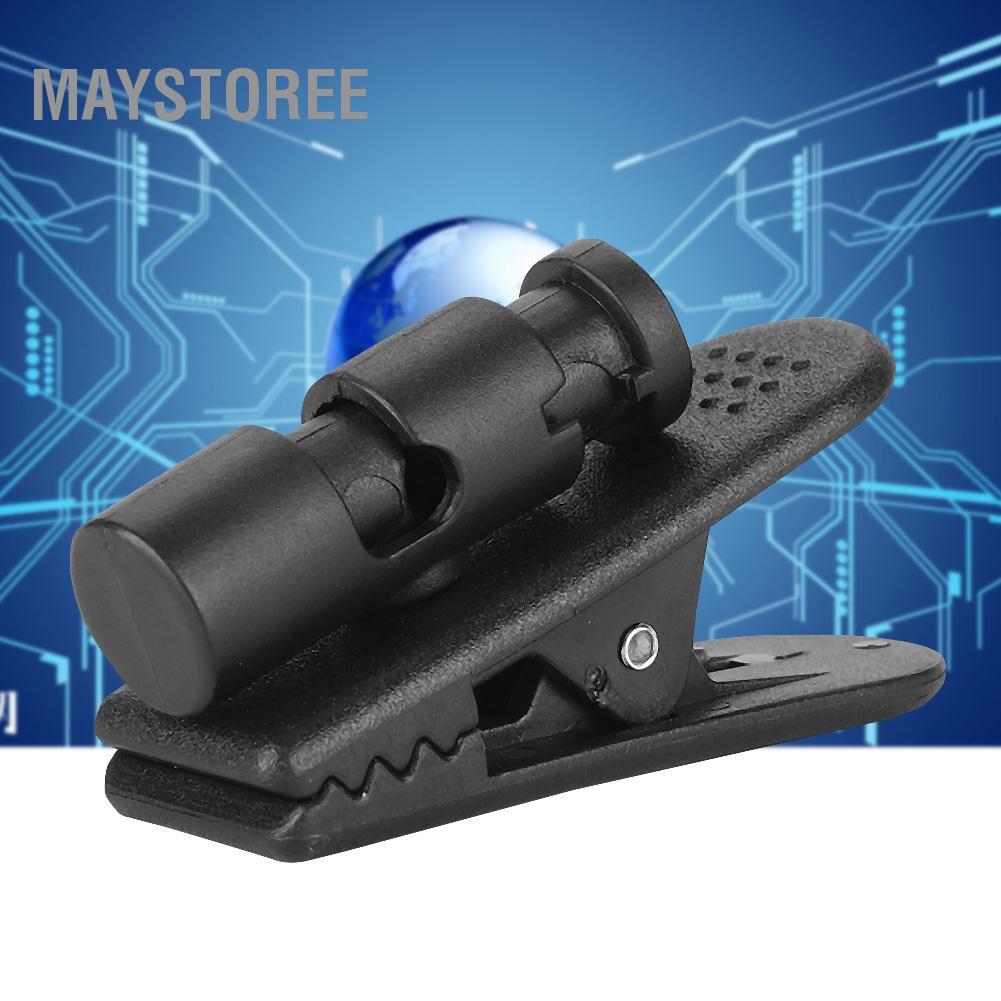 Maystoree Mugast 2 cái kẹp tai nghe lớn màu đen cho điện thoại, MP3, walkie-talkie, kích thước 2-4mm