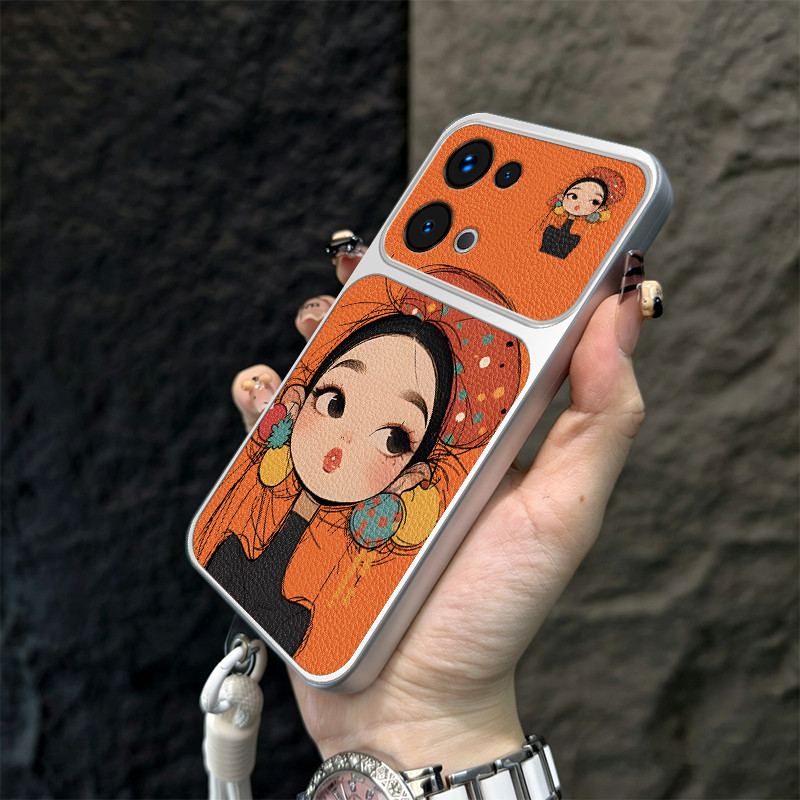 Ốp Lưng PBZZ Cho oppo Reno 13 pro 5G Reno 13F 13 FS 5G Vỏ Điện Thoại Lo Âu Vỏ Mềm Silicon Chống Sốc Thiết Kế Mới Thẩm Mỹ Hoạt Hình Dễ Thương Có Dây Buộc Cho Bé Gái TBDTMD1