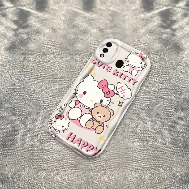 Thích hợp cho Samsung A20 A30 Phụ kiện 3D TPU mềm Kitty Rilakkuma Vỏ điện thoại chống sốc