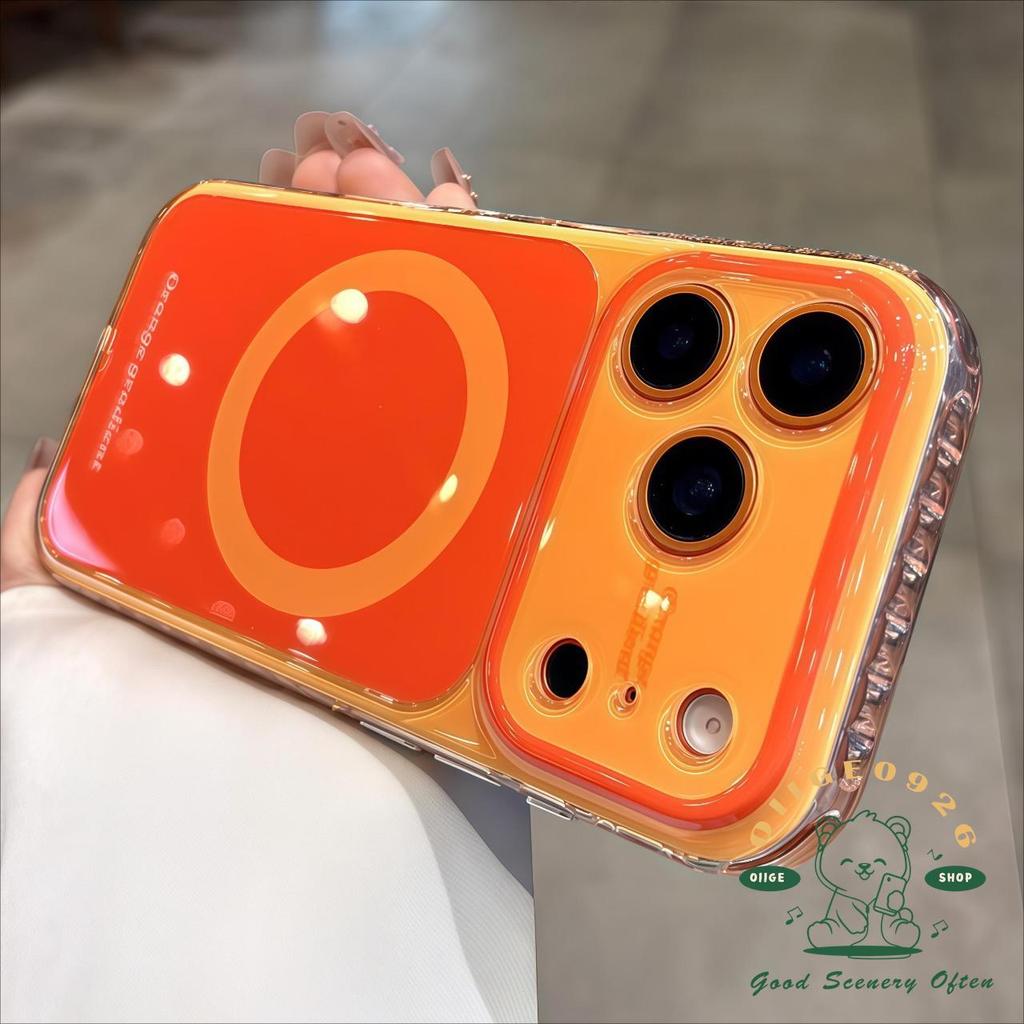 【 Ốp lưng iPhone17 】 IMD Macaroon Vỏ điện thoại từ tính chống rơi iPhone17 Pro Max 16 15 cho vỏ iPhone Vỏ mềm silicon TPU chống sốc