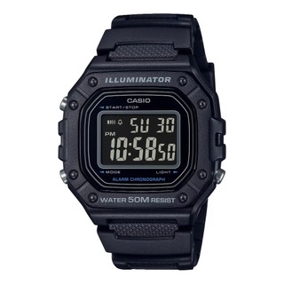 Đồng Hồ Nam Dây Nhựa Casio  W-218H-1B Pin 7 Năm | W-218H-1BVDF Pin 7 Năm