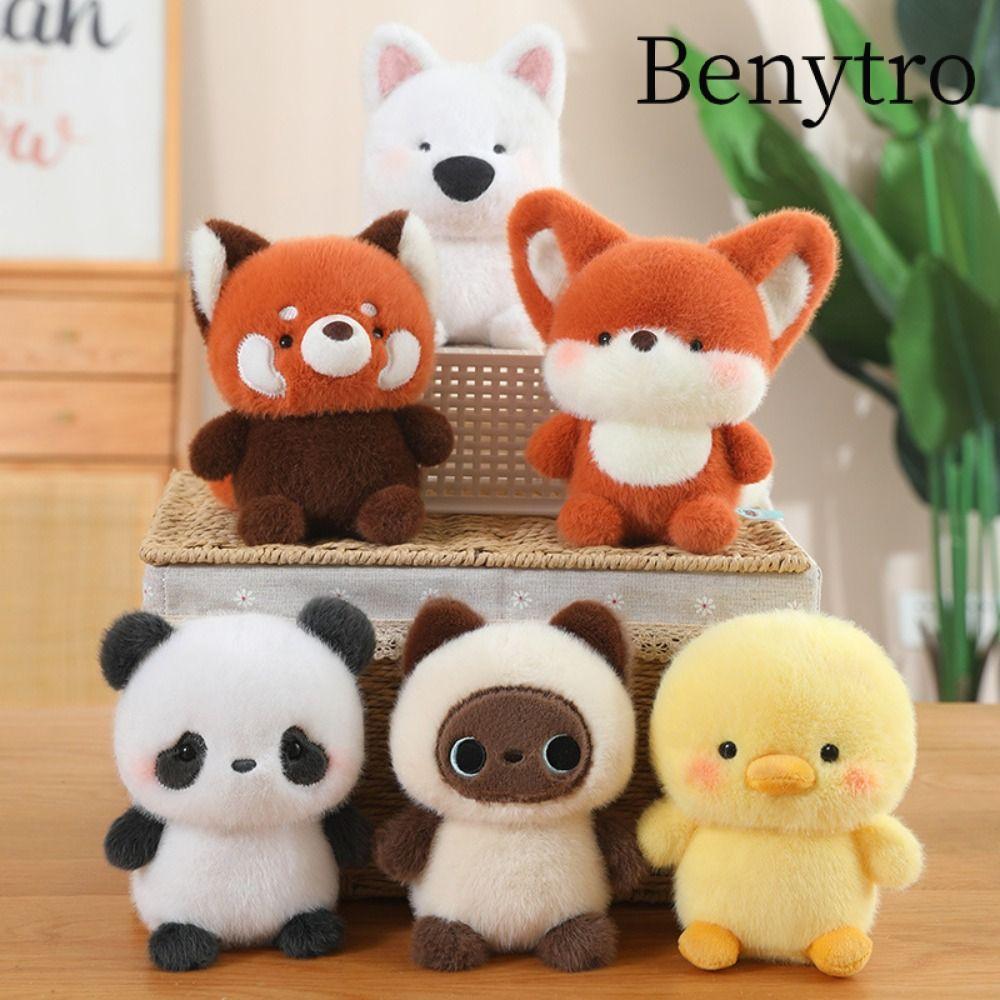 Benytro Búp Bê Đồng Hành Sang Trọng, Gối Thú Nhồi Bông Voi, Gấu Kawaii Siêu Mềm 16cm Động Vật Sang Trọng Đồ Chơi Ngủ Quà Tặng