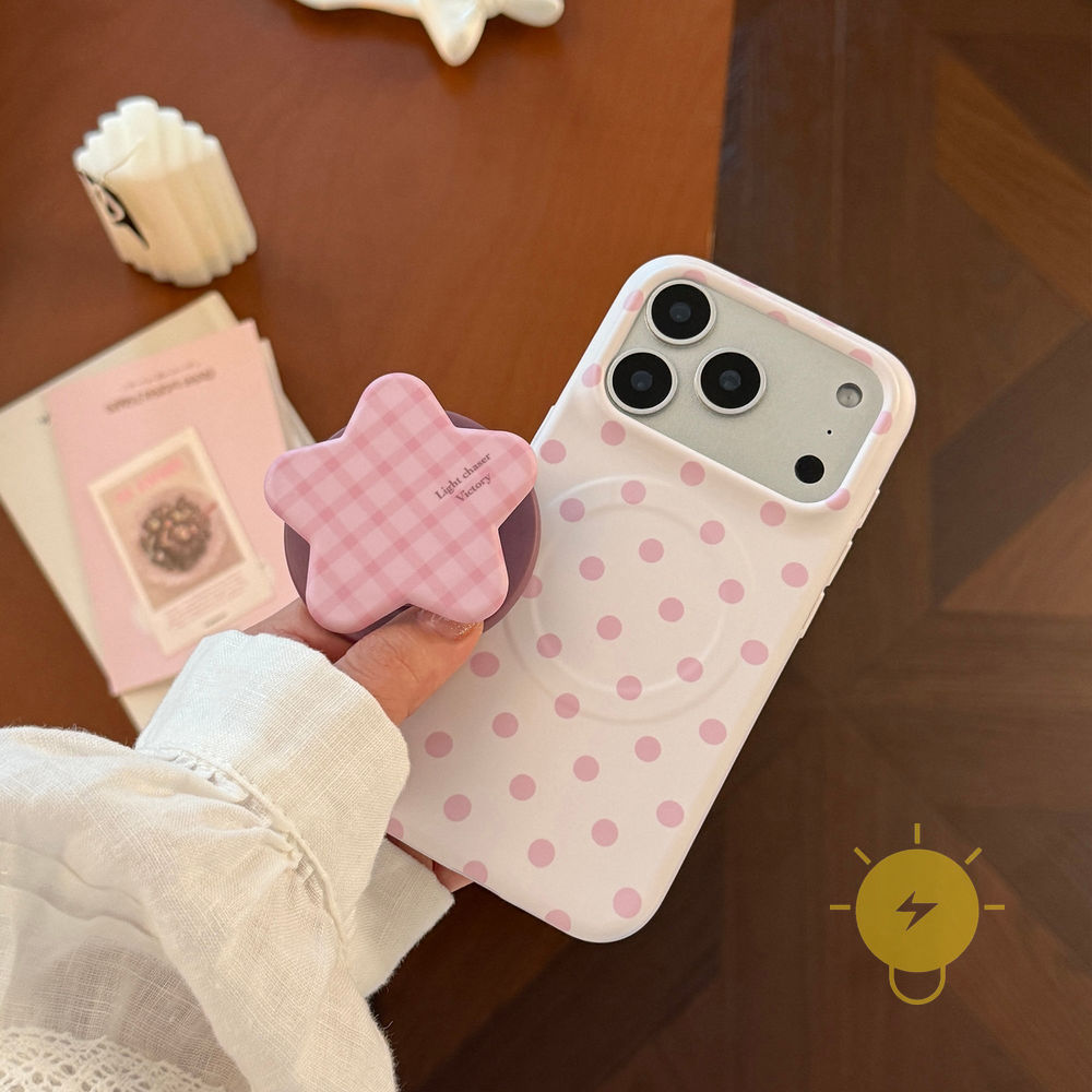 Phone Case For iPhone 17 Pro Max 16 15 14 13 with Griptok TPU Matte Magnetic with Griptok Soft Aesthetic Korean Cute