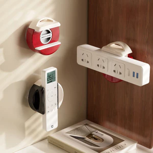 Cốc Hút Ổ Cắm Giá Đỡ Đục Lỗ-Miễn Phí Treo Tường Ổ Cắm Cố Định Tường Tiện Dụng Cụ Ổ Cắm Điện Cuộn Dây Nasher