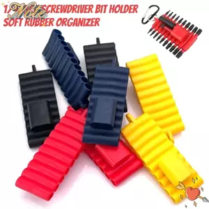 NOTE1 1 Cái Giá đỡ mũi tuốc nơ vít, Dụng cụ sắp xếp cao su mềm 22 lỗ, Đầu tuốc nơ vít bền 1 / 4 Inch Đầu khoan lục giác Dụng cụ điện