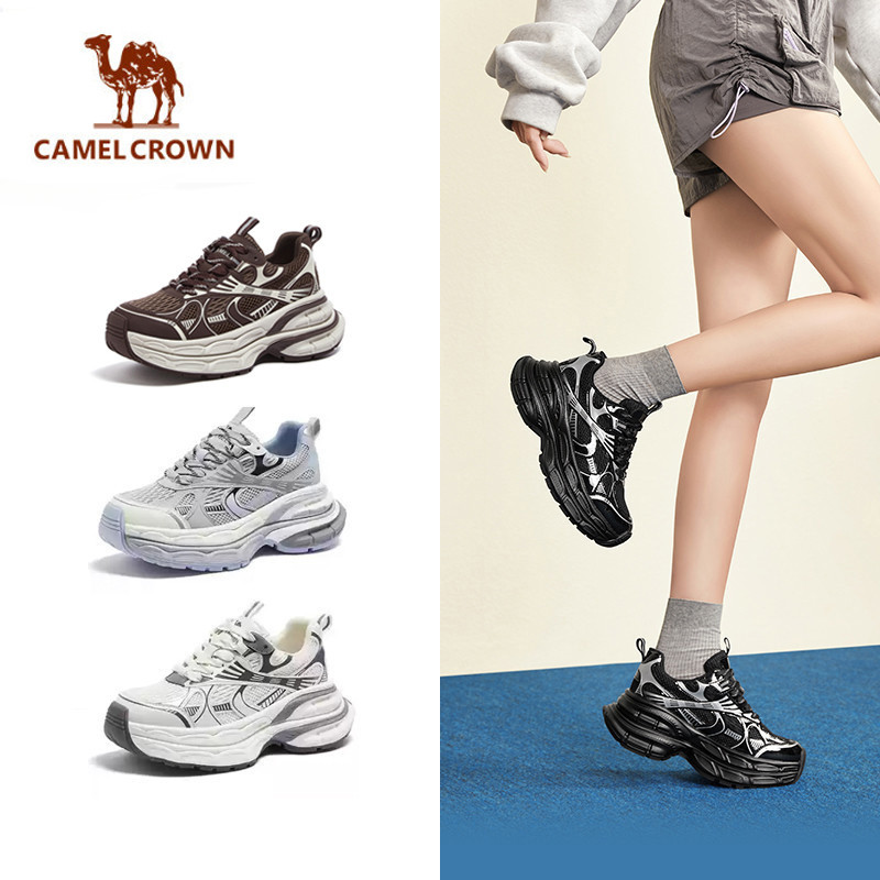 Giày thể thao giải trí nữ CAMEL CROWN Đế dày tăng chiều cao Giày thường ngày
