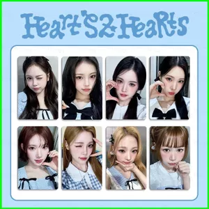 HT3 8 Cái / bộ Hearts2Hearts LOMO Card JIWOO SMTOWN Bưu Thiếp Bộ Sưu Tập Ngôi Sao Ngoại Vi TH3