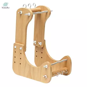 Máy dệt hạt đứng điều chỉnh dễ dàng, hạt gỗ DIY cho vòng tay vui nhộn, phù hợp nam và nữ