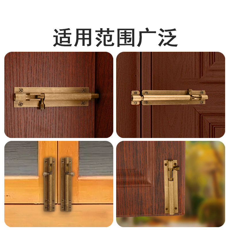 Bu lông cửa, bu lông mở rộng, đồng thau, gắn lỗ không đục, dùng cho cửa gỗ, cửa sổ