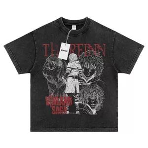 Cotton Nguyên Chất Áo Thun Nam Thiết Kế Chiến Tranh Biển Băng Tolfen Anime Phong Cách Retro