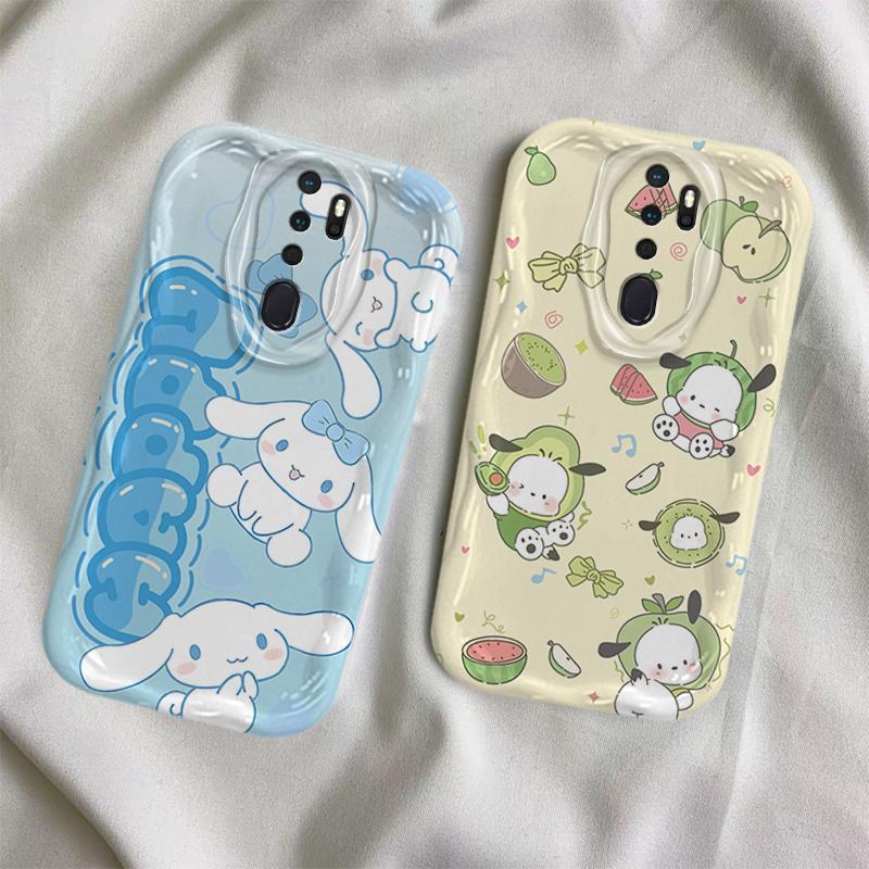 Ốp Lưng Cho OPPO A9 2020 A5 2020 Phim Hoạt Hình Kem Sanrio Cặp Đôi Mềm TPU 3D Sóng Silicon Vỏ Điện Thoại