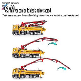 YOWEI 1: 32 Bơm Bê Tông Tru Đồ Chơi Xe Diecast Meatl Xe Mô Hình Kéo Ba Âm Thanh & Ánh Sáng Thu Nhỏ Bộ Sưu Tập Quà Tặng Cho Bé Trai Kid VN