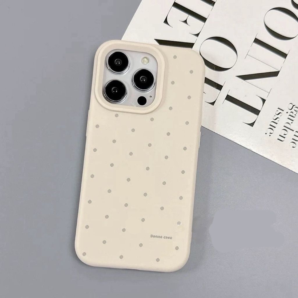 Hàn quốc đơn giản sóng điểm áp dụng cho iPhone1617 vỏ 15promax silica gel 13 trọn gói