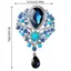 JULYHOT Sang Trọng Thanh Lịch Lớn Pha Lê Giọt Nước Thổ Cẩm Dành Cho Nữ Cô Gái Vintage Thời Trang Mặt Dây Chuyền Xước Thanh Lịch Đám Cưới Chân Trang Sức Massivedeals