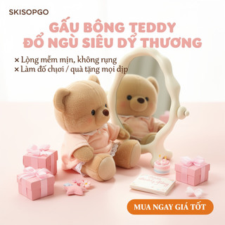 Teddy Sang Trọng Đồ Ngủ Gấu Mềm Nhồi Bông Gối Đệm Dễ Thương Quà Tặng Trang Trí Phòng Ngủ Đồ Chơi Ấm Áp
