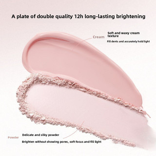 Little Ondine Blush Hai Màu Đào Đôi Hiệu Quả Sáng Bóng Ba Chiều Dễ Dàng Tô Màu Đa Năng Làm Sáng Da Tự Nhiên Tinh Tế Blush Trang Điểm Mặt