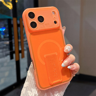 Ốp Lưng Mềm TPU Trong Suốt Mờ Gấp Giá Đỡ Mềm Cho iPhone 17 16 15 14 Plus 13 12 11 Pro Max X XS Chống Sốc Giá Đỡ