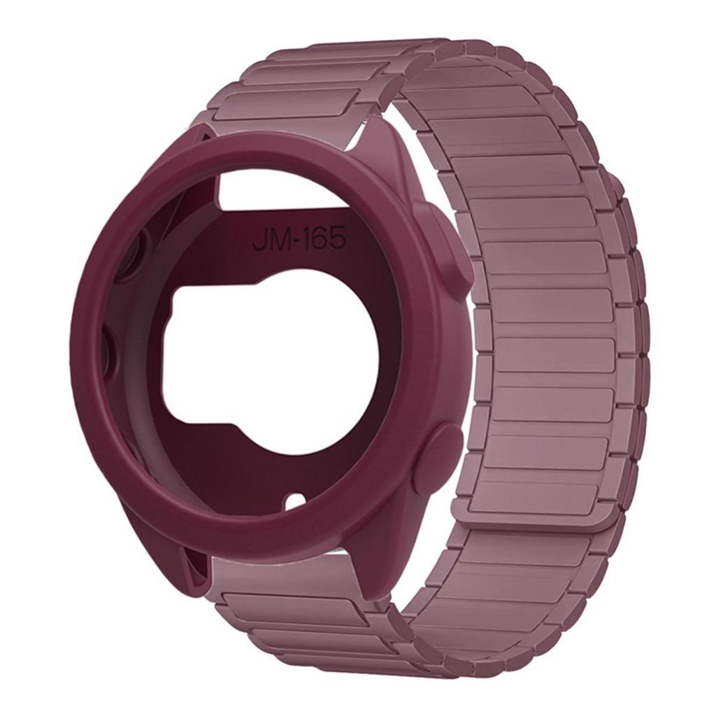Ốp lưng silicon + dây đeo từ tính cho Garmin Forerunner 165 vỏ bảo vệ phụ kiện dây đeo thể thao mềm