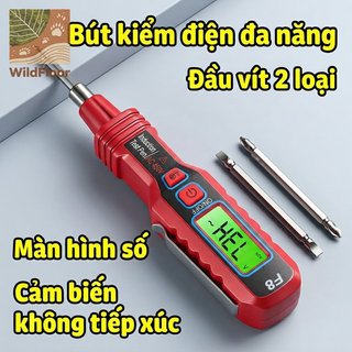 Bút kiểm tra điện áp NCV Màn hình kỹ thuật số Phát hiện AC Tua vít hai đầu Dụng cụ điện gia đình