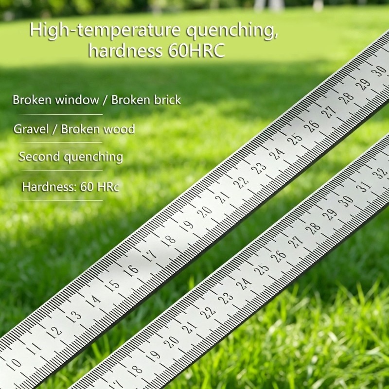 Thước thép không gỉ dày MOON 2 5Mm Lý tưởng cho chế biến gỗ và soạn thảo Phạm vi 50Cm