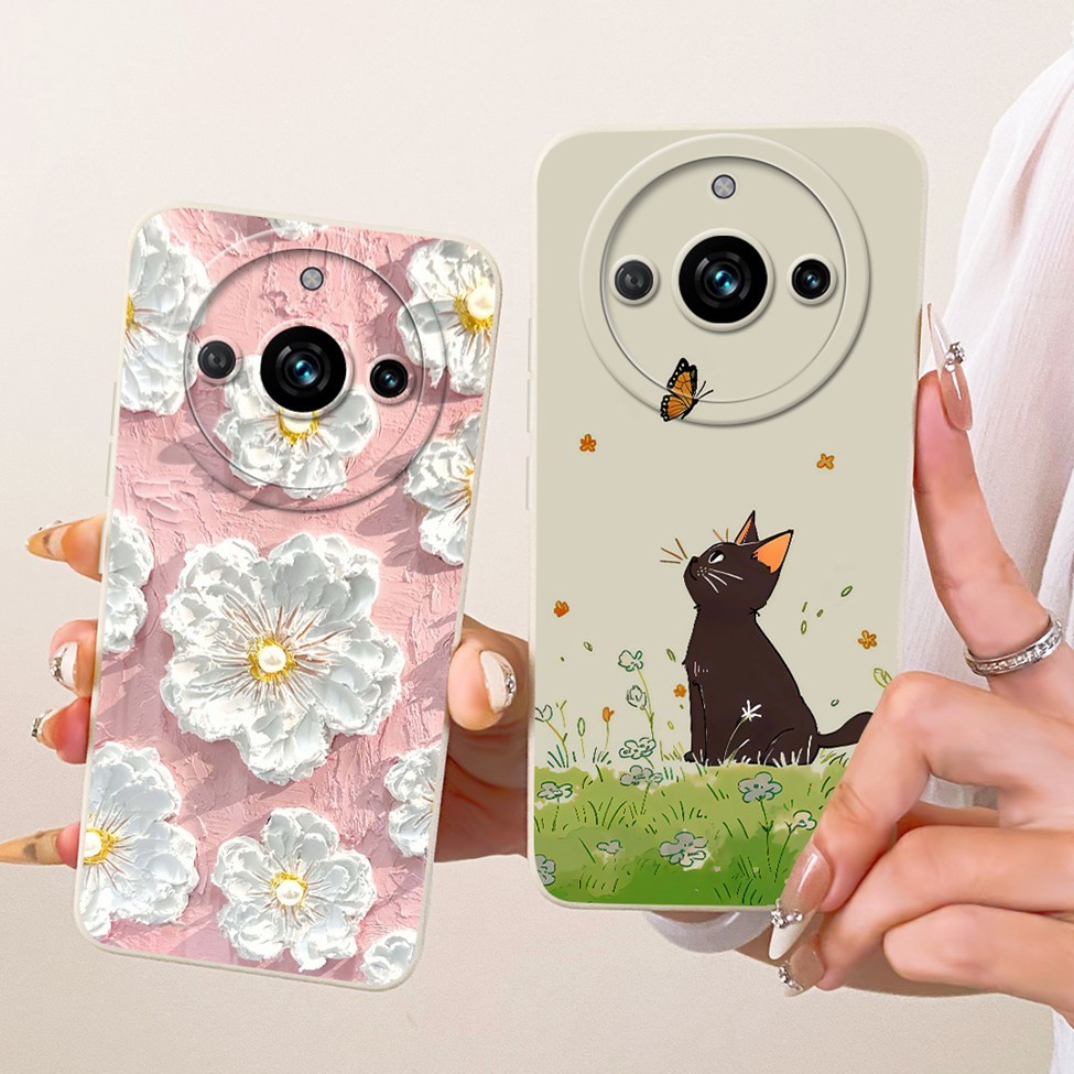Dành Cho Realme RMX3751 Vỏ Cho Realme 11 Trung Quốc Bìa Hoạt Hình Thời Trang Dễ Thương Ngộ nghĩnh Sơn Vỏ Điện Thoại Silicon