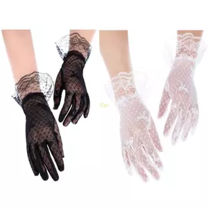 Găng Tay Ren Ngắn Cho Cô Dâu - Phù Hợp Đi Tiệc và Khiêu Vũ