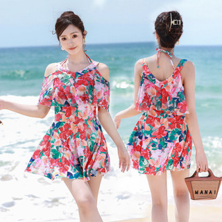 Đồ bơi đeo vai Flounce thanh lịch | Một mảnh lưng cao cổ điển cho bữa tiệc suối nước nóng & bể bơi