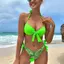 Dễ Thương Bikini Ảnh Backless Hoa Siêu Cổ Tích Gợi Cảm Màu Trơn Bikini Đồ Bơi Eo Áo Bơi Lớn Cốc